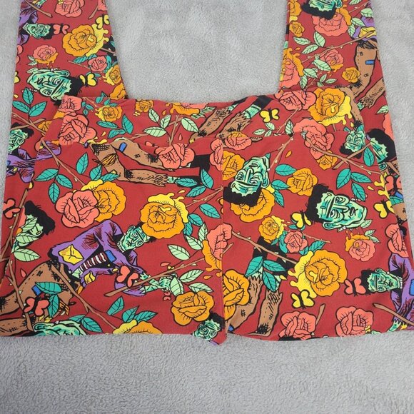 Halloween Lularoe Womens Leggings TC2 Tall Curvy 2 Frankenstein Red NOV127E - Picture 7 of 10